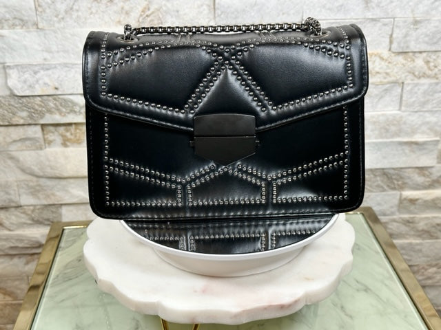 Rivet Chain Shoulder/Crossbody Bag