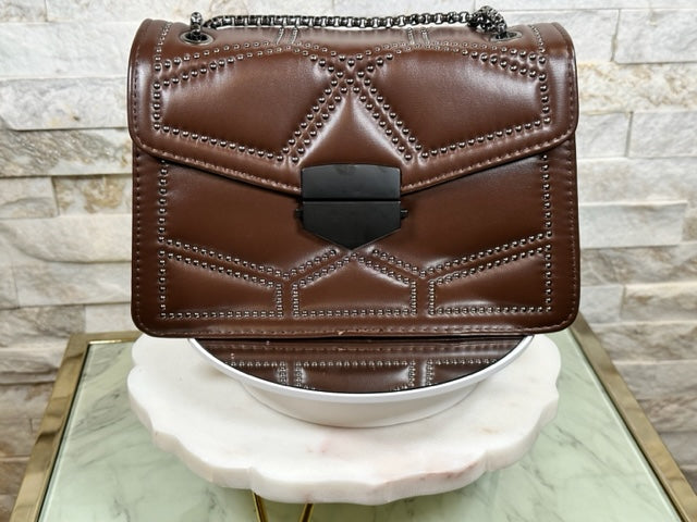 Rivet Chain Shoulder/Crossbody Bag