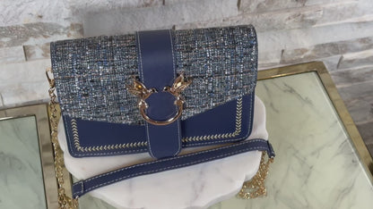Lovebird Tweed Crossbody